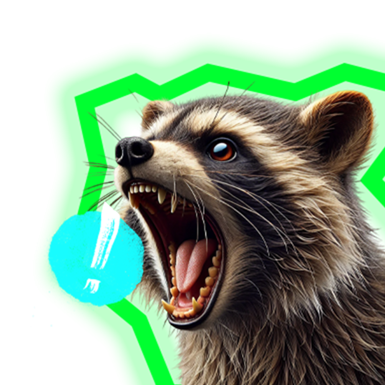 Racoon with Outline_2