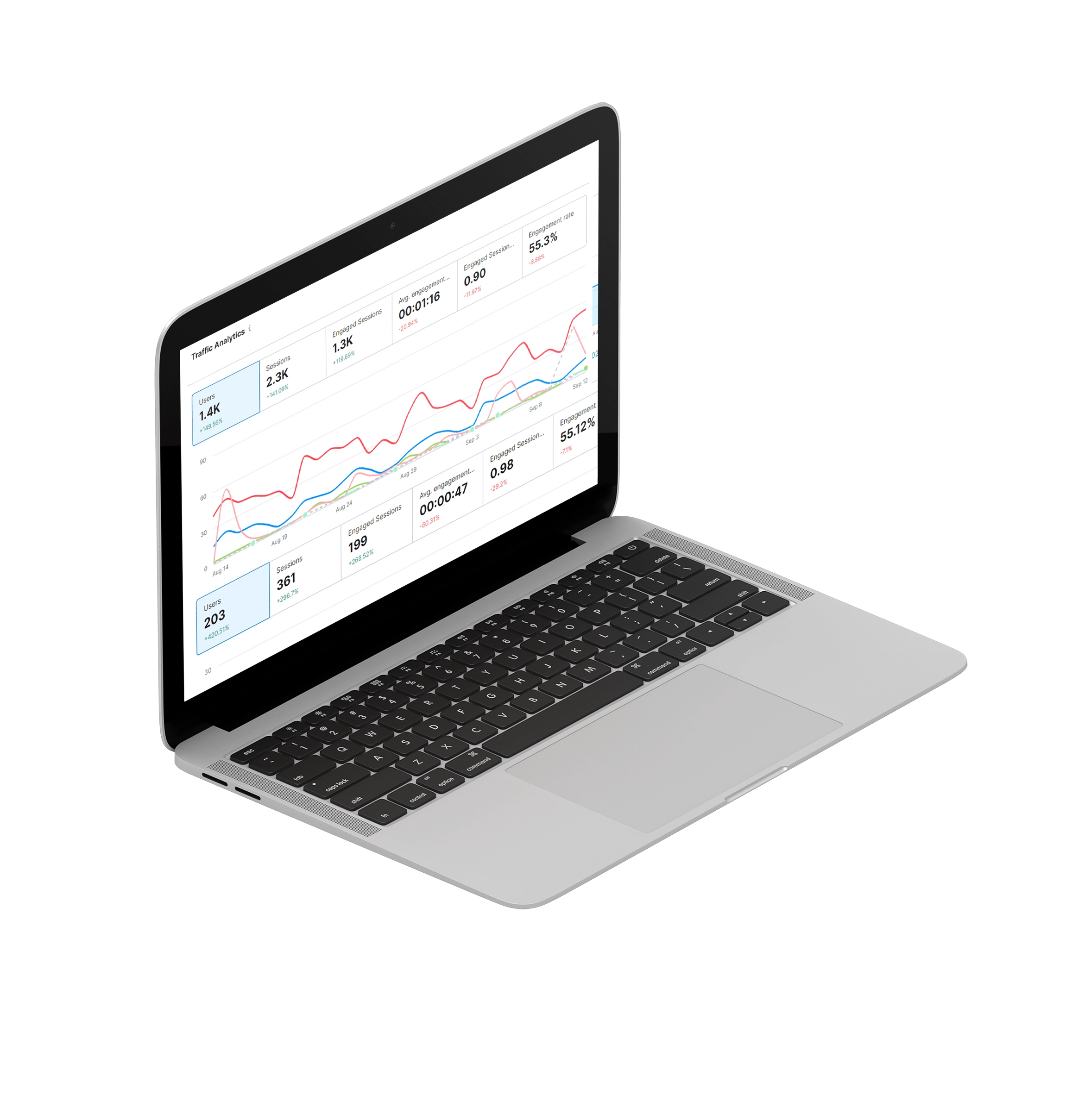 WHM Server on a computer with a blue blob background