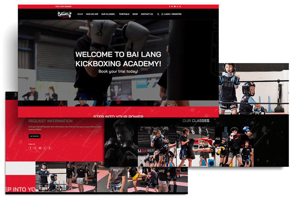 Bailang Web Page Mockup | Bailang Web Page Mockup