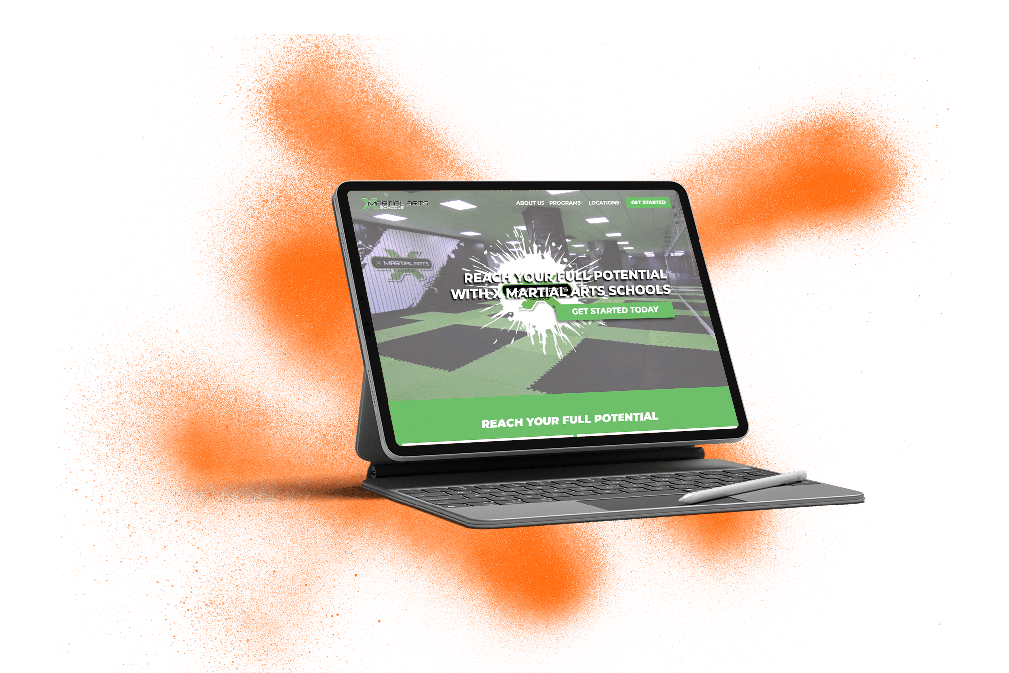 Boroughbridge on an ipad screen