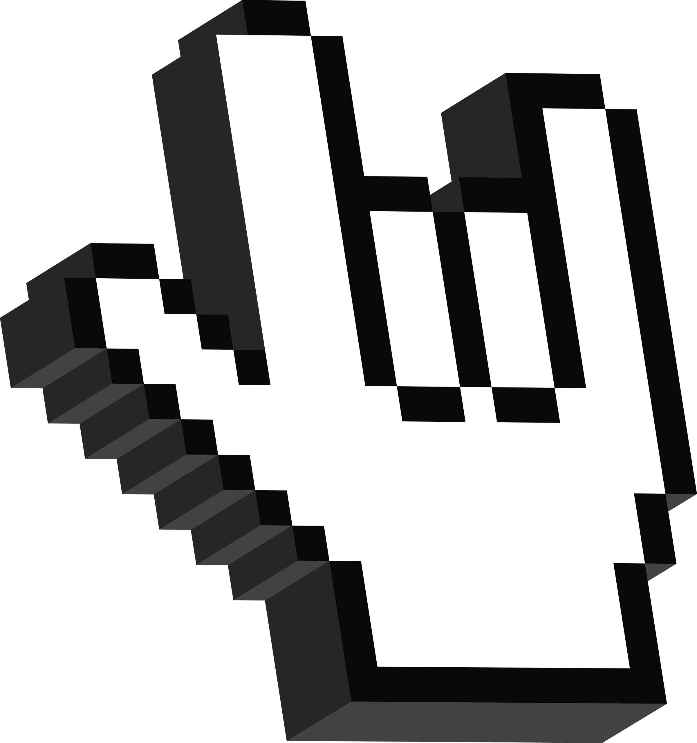 Martial Arts 10 I love you hand sign language 3D pixel icon scaled | I love you hand sign language 3D pixel icon scaled