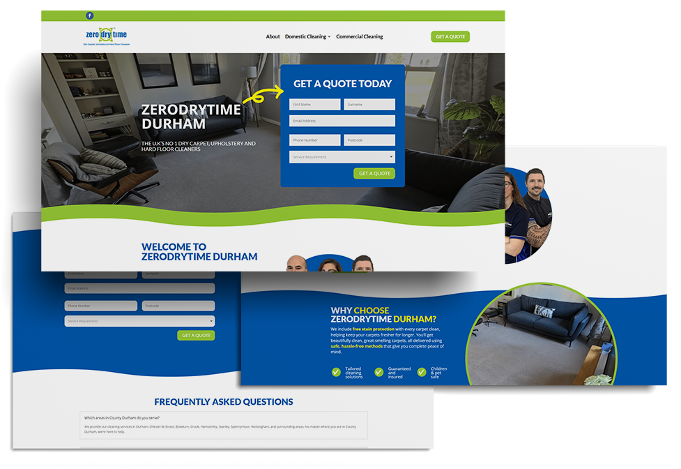 Web Page Mockup zdt durham | Web Page Mockup zdt durham