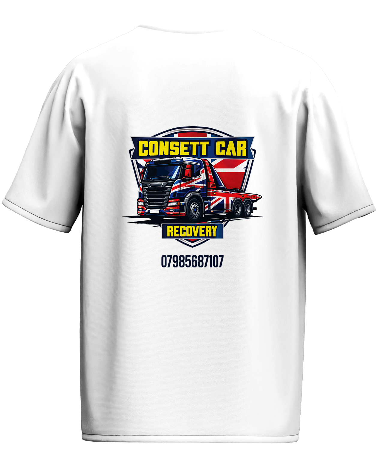 Consett Car Recovery Tshirt Mockup