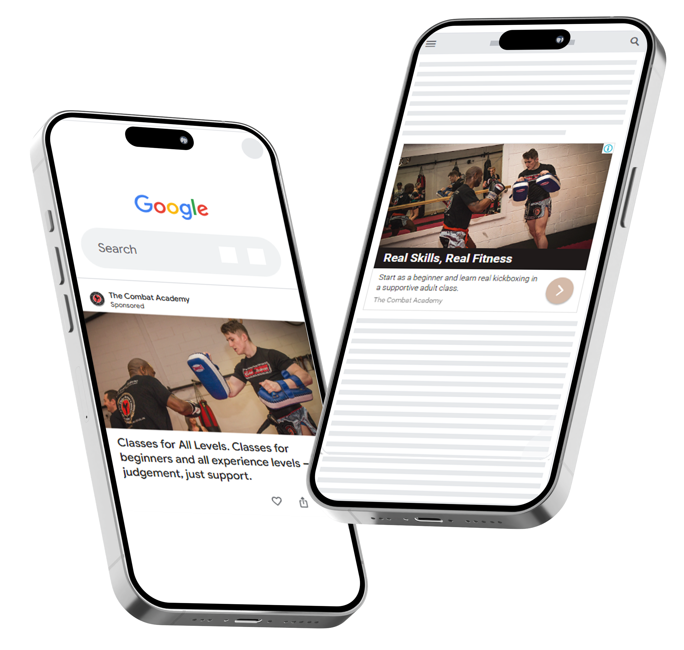 Lings Car's PPC posts with a phone on an orange blob background